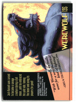 Werewolf 1994 Marvel Masterpieces Hildebrandt Brothers Gold Foil Signature #135