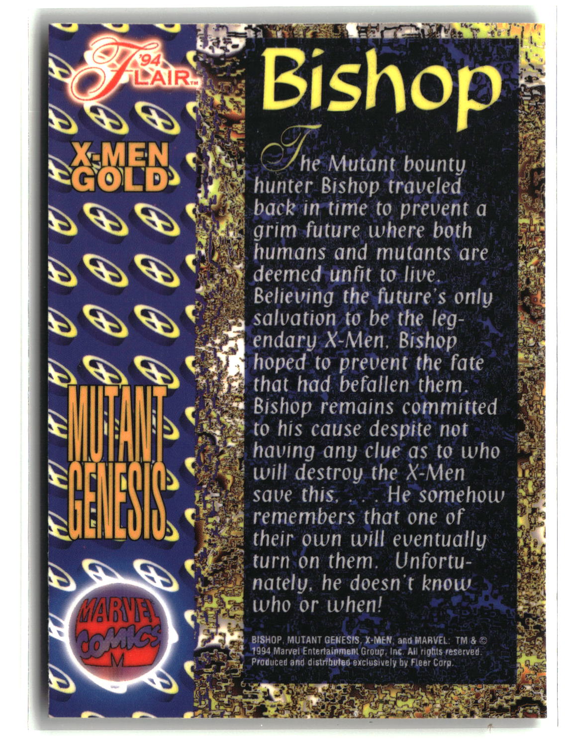 Bishop 1994 Flair Marvel Annual