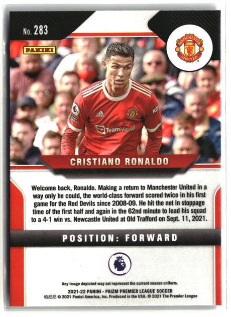 Cristiano Ronaldo 2021 Panini Prizm Premier League Soccer #283