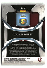 Lionel Messi 2022 Panini Prizm FIFA World Cup Qatar #7