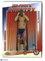 Michael Andrew 2024 Topps Chrome Olympic For Pride & Country #PC-14