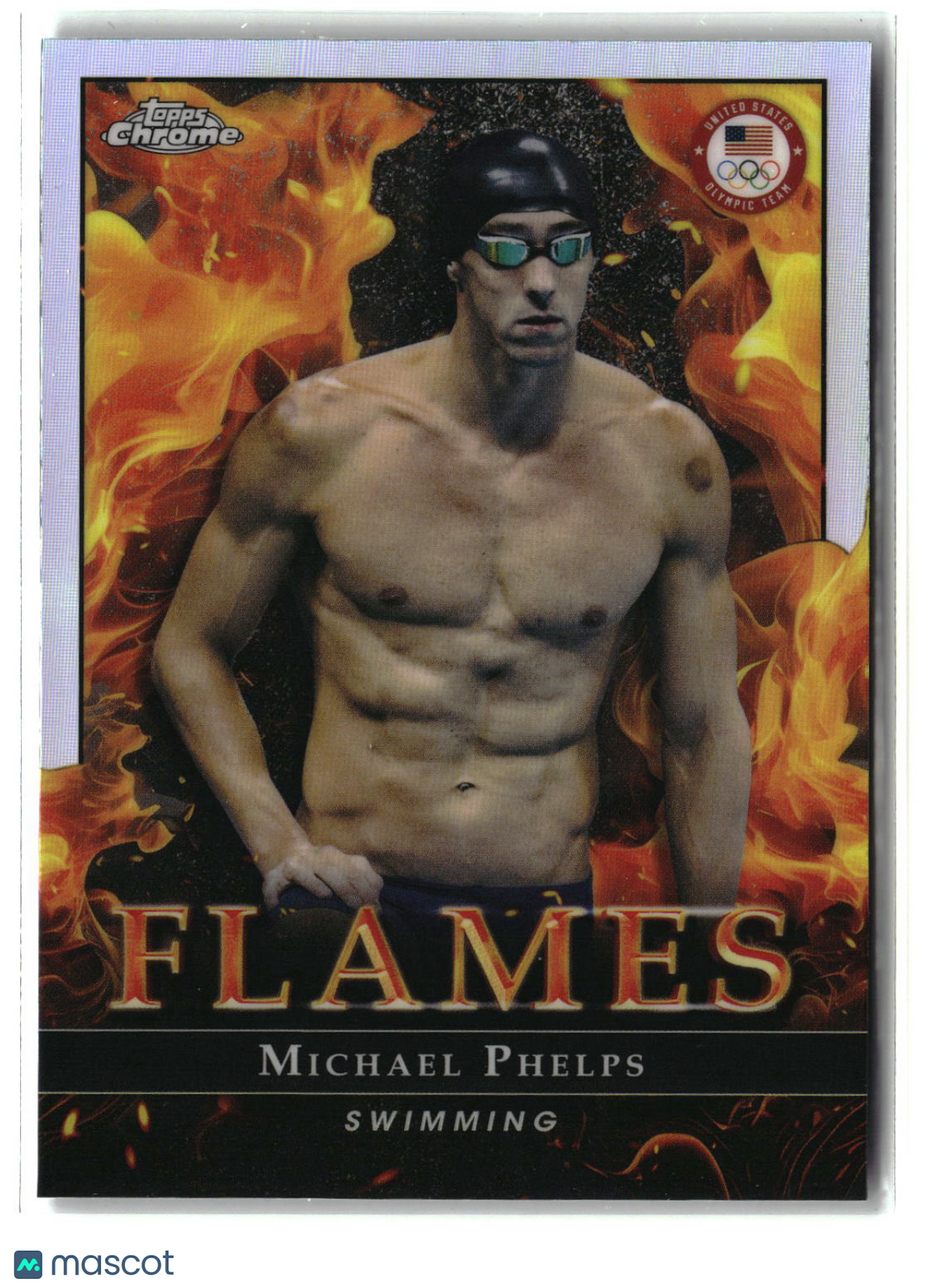 Michael Phelps 2024 Topps Chrome Flames #F-9