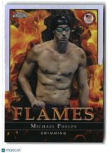 Michael Phelps 2024 Topps Chrome Flames #F-9