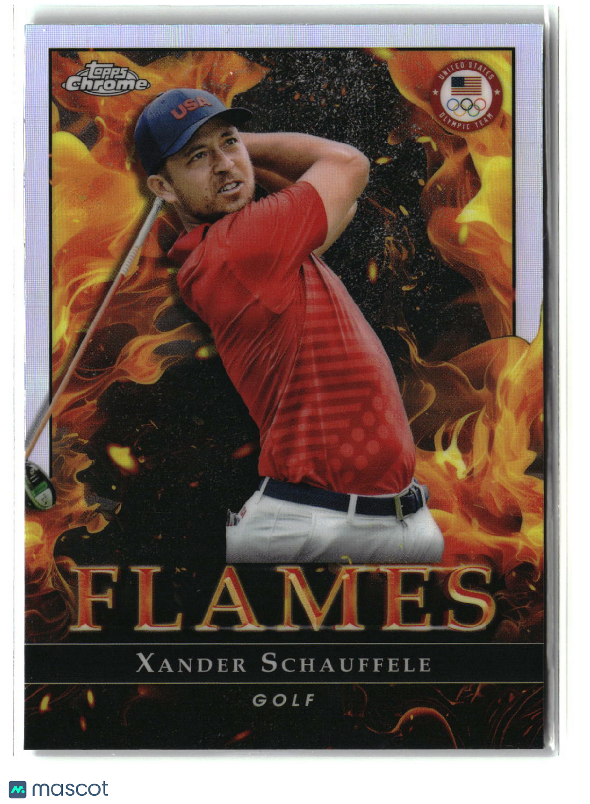 Xander Schauffele 2024 Topps Chrome Flames #F-7