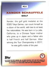 Xander Schauffele 2024 Topps Chrome For Pride & Country #PC-2
