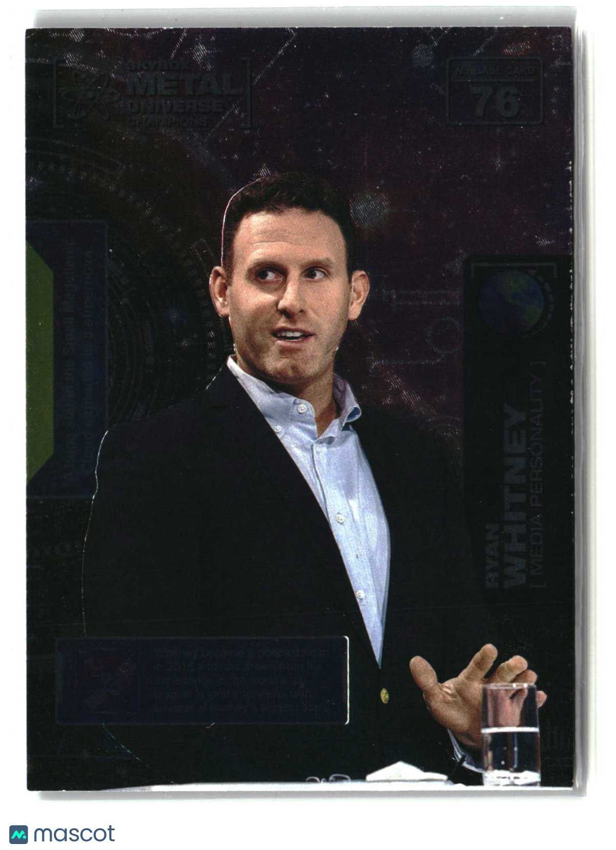 Ryan Whitney 2021 SkyBox Metal Universe Champions #76