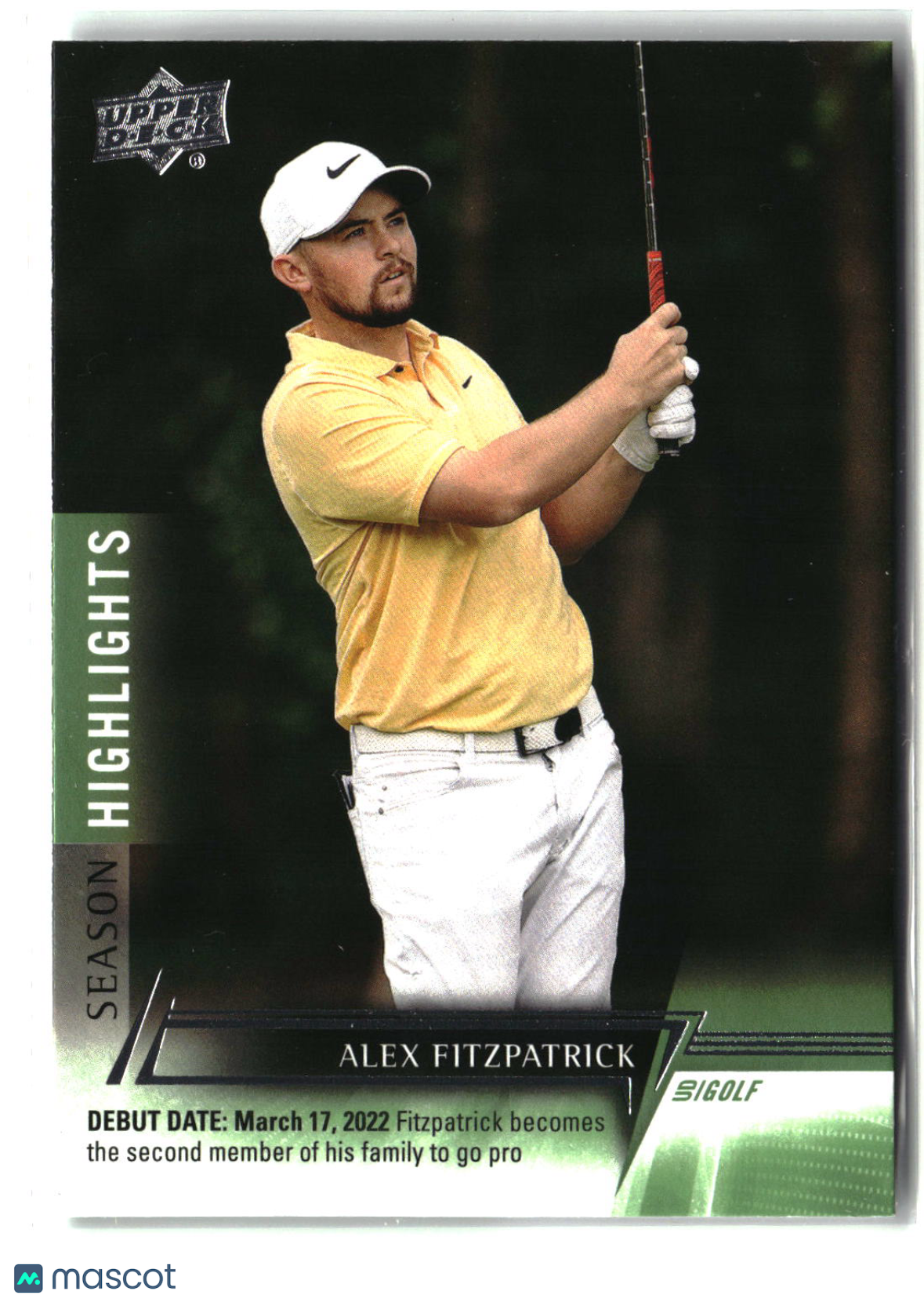 Alex Fitzpatrick 2023 Upper Deck Golf #56
