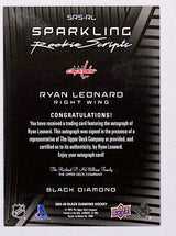 Ryan Leonard 2025 Upper Deck Black Diamond Sparkling Rookie Scripts #SRS-RL