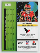 Nico Collins 2025 Topps Cosmic Chrome Aqua Equinox Refractor #39 57/199