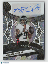Michael Penix Jr. 2025 Panini Revolution End Zone Autographs #EZA-MPX 019/199