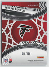 Michael Penix Jr. 2025 Panini Revolution End Zone Autographs #EZA-MPX 019/199
