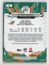 De'Von Achane 2025 Topps Resurgence Signatures #63