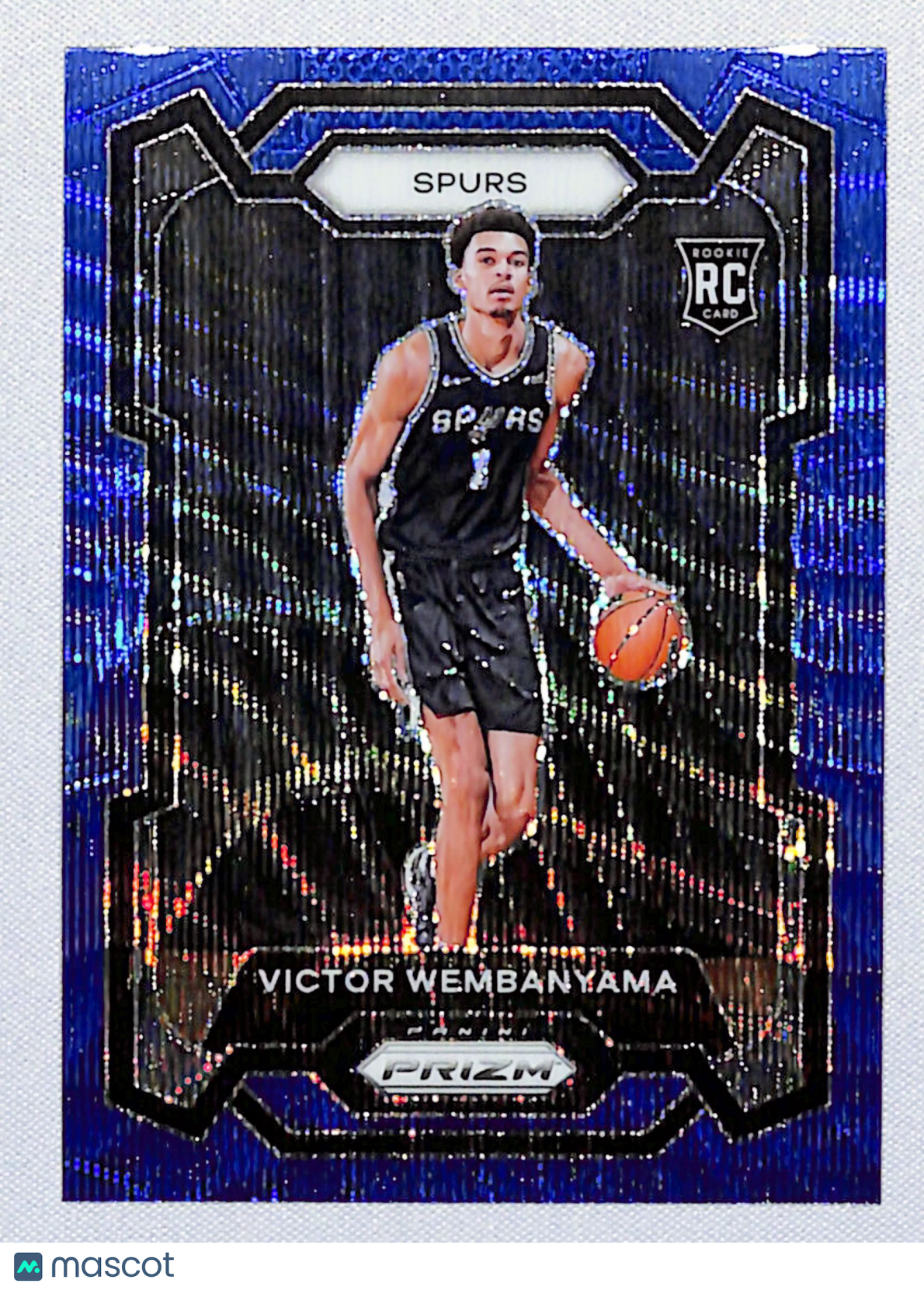 Victor Wembanyama 2023-24 Panini Prizm Blue Wave #136