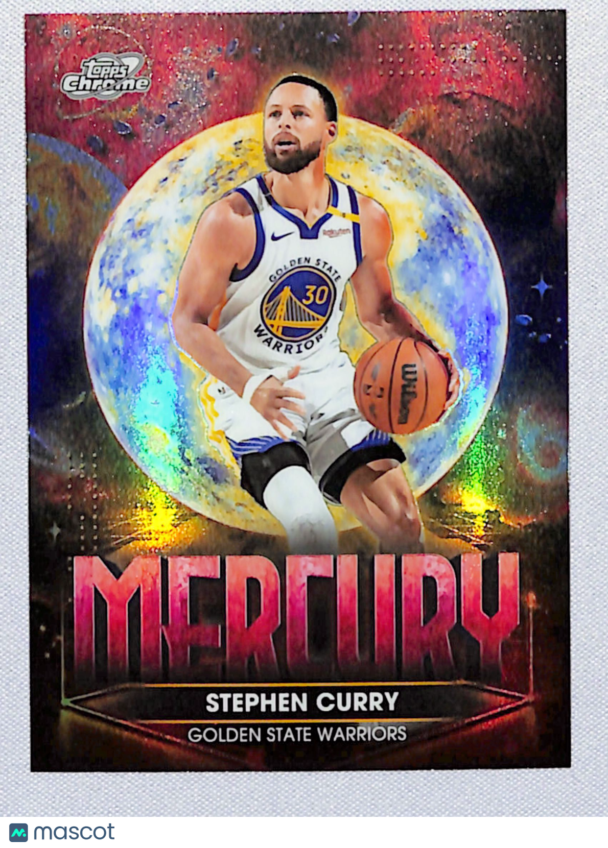Stephen Curry 2025-26 Topps Chrome Cosmic Planetary Pursuit Mercury #PPM-3