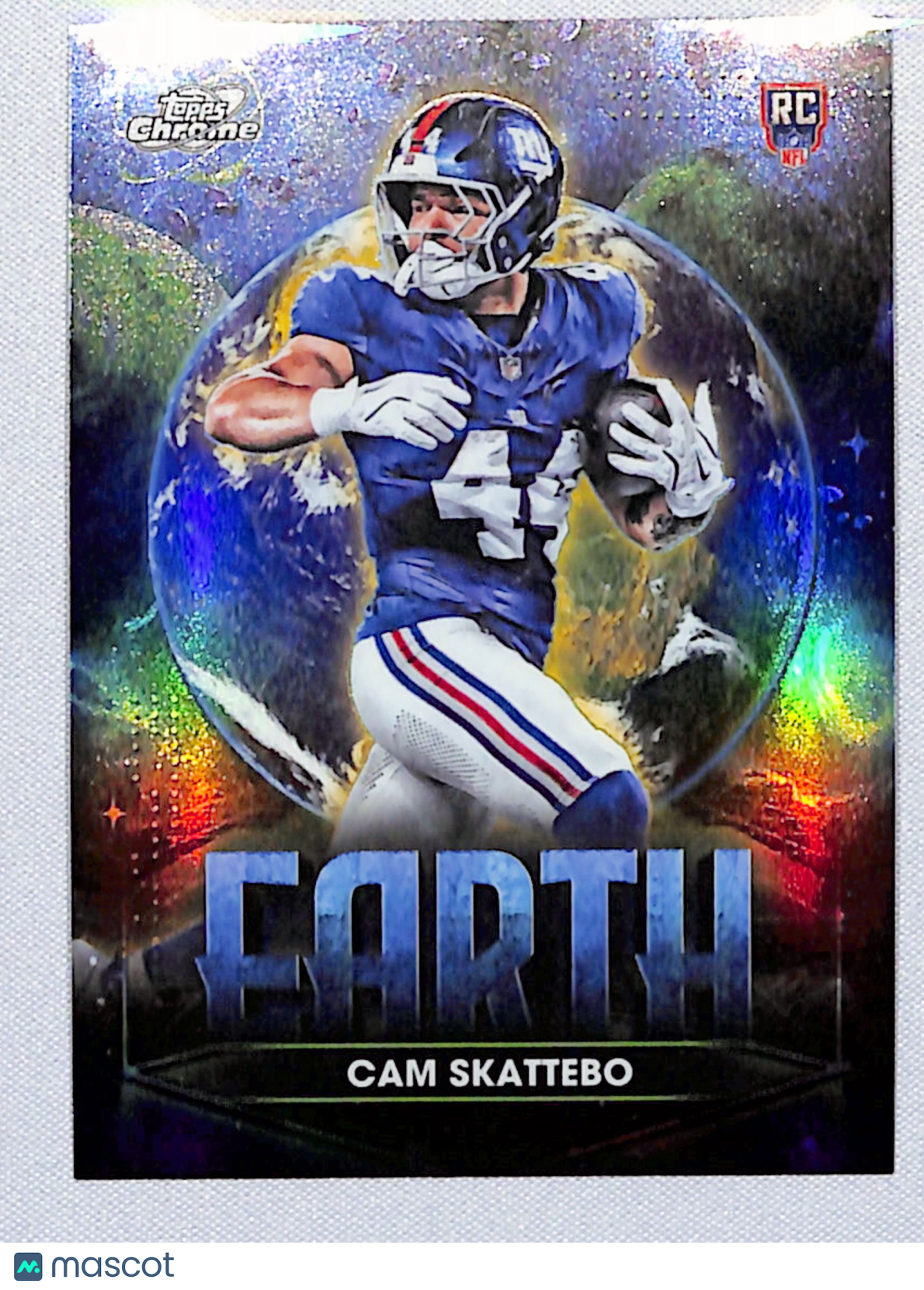 Cam Skattebo 2025 Topps Chrome Cosmic Planetary Pursuit Earth #PPEA-CS