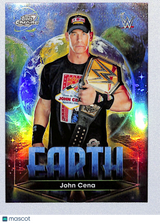 John Cena 2026 Topps Chrome Cosmic WWE Planetary Pursuit Earth #PPE-9