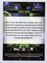 John Cena 2026 Topps Chrome Cosmic WWE Planetary Pursuit Earth #PPE-9