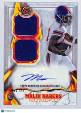 Malik Nabers 2024 Resurgence Ignite Rookie Patch Auto White Surge #IPA-MN /125
