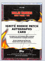 Malik Nabers 2024 Resurgence Ignite Rookie Patch Auto White Surge #IPA-MN /125