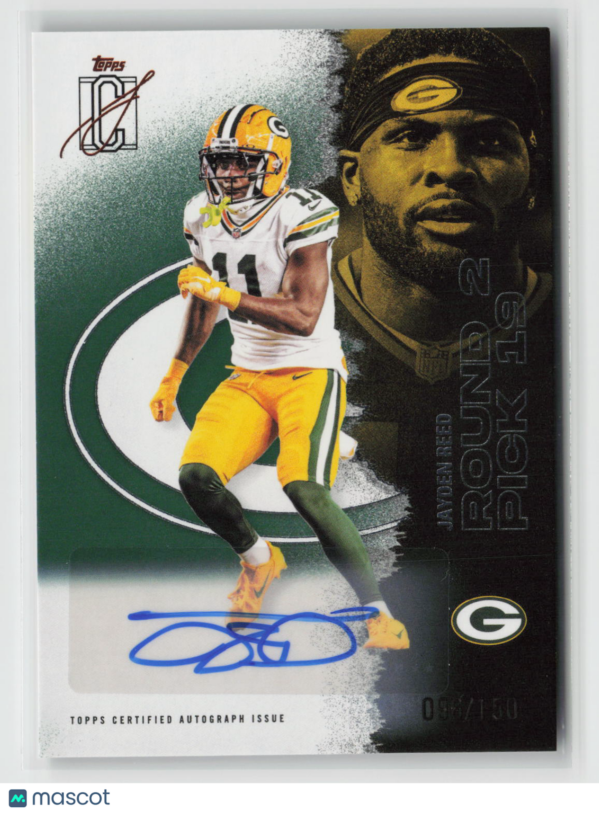 Jayden Reed 2025 Topps Signature Class Autographs Green #75 096/150