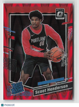 Scoot Henderson 2023-24 Donruss Optic Red Seismic #239 081/130
