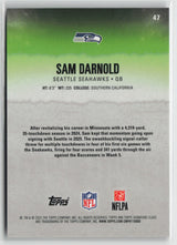 Sam Darnold 2025 Topps Signature Class Chrome Magenta Refractor #47 242/250
