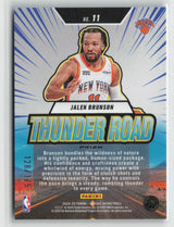 Jalen Brunson 2024-25 Mosaic Thunder Road Mosaic Purple Fluorescent #11 128/175
