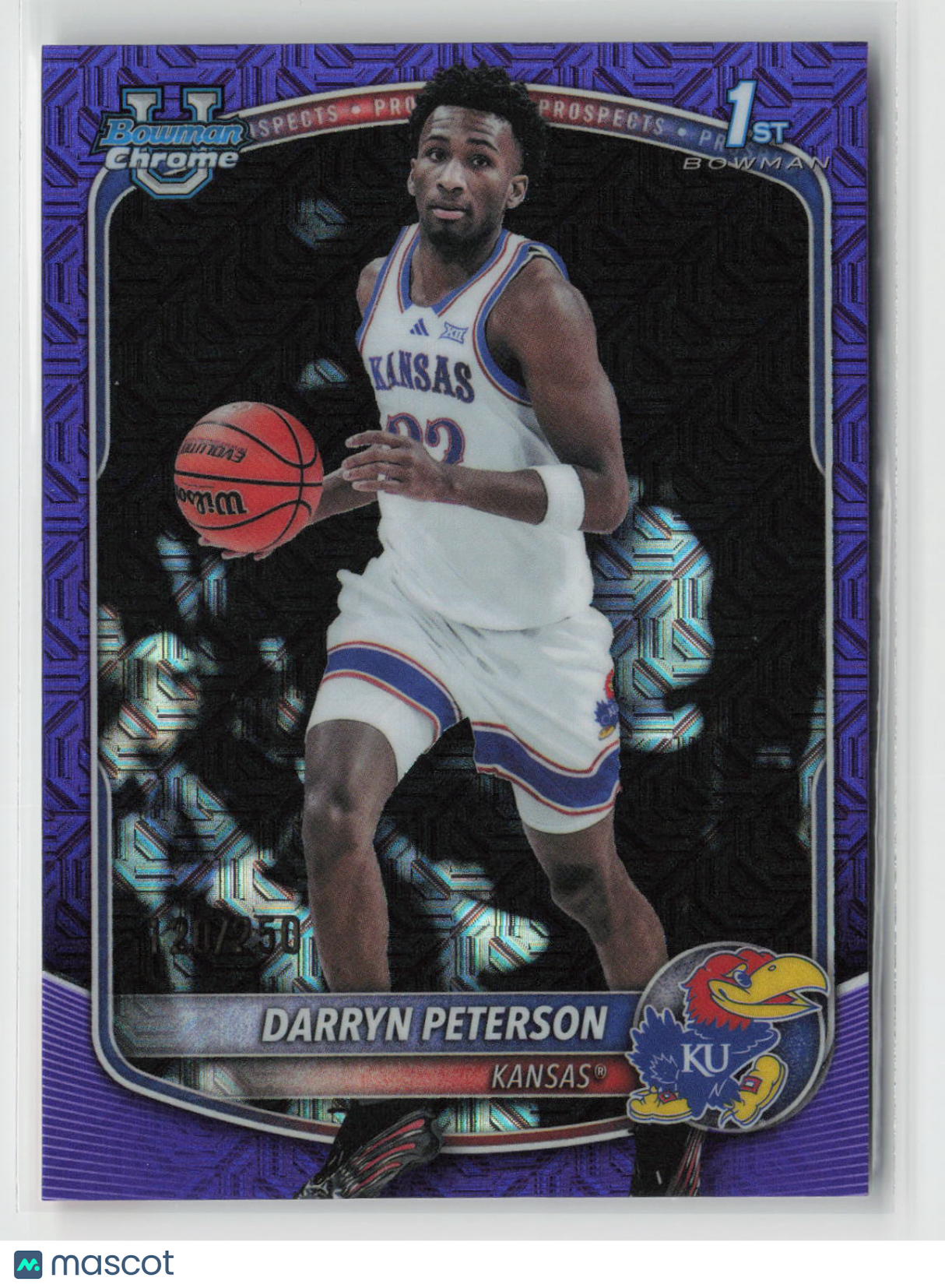 Darryn Peterson 2025-26 Bowman Chrome Prospects Purple Mojo #BCP-2 120/250