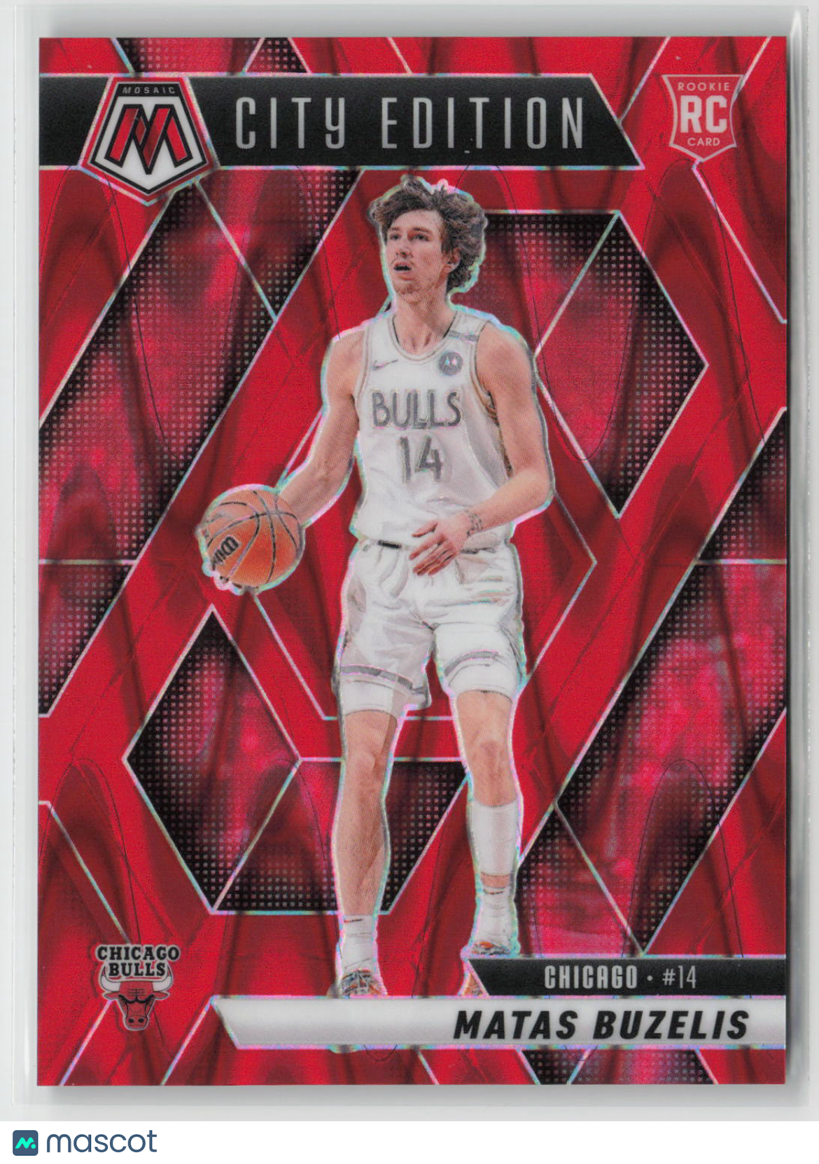 Matas Buzelis 2024-25 Panini Mosaic Red Seismic #273 165/299