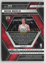 Matas Buzelis 2024-25 Panini Mosaic Red Seismic #273 165/299