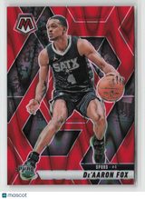 De'Aaron Fox 2024-25 Panini Mosaic Red Seismic #124 051/299