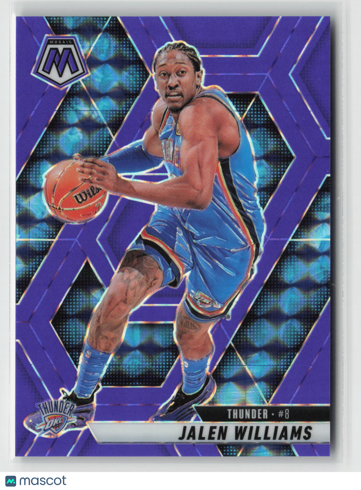 Jalen Williams 2024-25 Panini Mosaic Purple Fluorescent #150 078/249