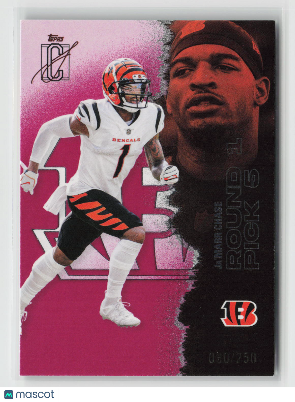 Ja'Marr Chase 2025 Topps Signature Class Magenta #12 080/250