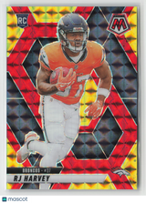 RJ Harvey 2025 Panini Mosaic Choice Red & Yellow #375 09/89
