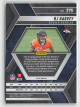 RJ Harvey 2025 Panini Mosaic Choice Red & Yellow #375 09/89
