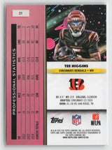 Tee Higgins 2025 Topps Chrome Cosmic Purple Nebula #21 146/150