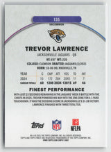 Trevor Lawrence 2025 Topps Finest Purple X-Fractor #135 82/99