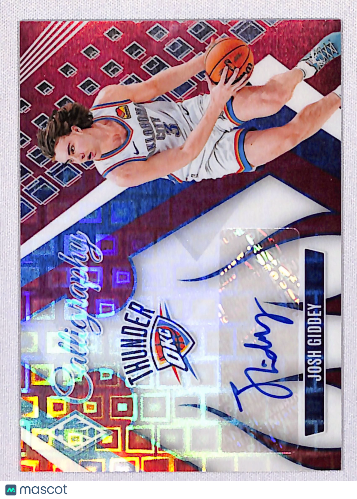 Josh Giddey 2024 Panini Phoenix Calligraphy #CG-JGD 3/11