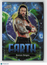 Roman Reigns 2026 Topps Chrome Cosmic WWE Planetary Pursuit Earth #PPE-6