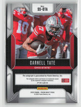 Carnell Tate 2025 Prizm Draft Picks Sensational Signatures Gold Ice #SS-CTA