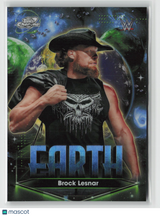 Brock Lesnar 2026 Topps Chrome Cosmic WWE Planetary Pursuit Earth #PPE-11