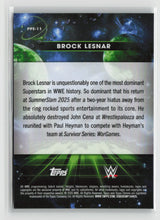 Brock Lesnar 2026 Topps Chrome Cosmic WWE Planetary Pursuit Earth #PPE-11