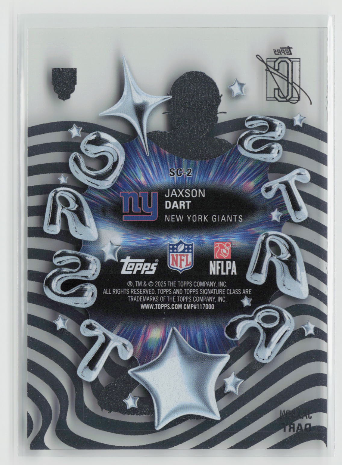 Jaxson Dart 2025 Topps Signature Class Star Cast #SC-2