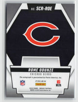 Rome Odunze 2025 Panini Mosaic Scripts No Huddle Blue #SCR-ROE