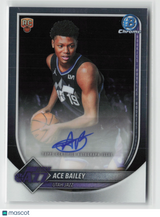 Ace Bailey 2025-26 Bowman Chrome Autographs #BCA-AB
