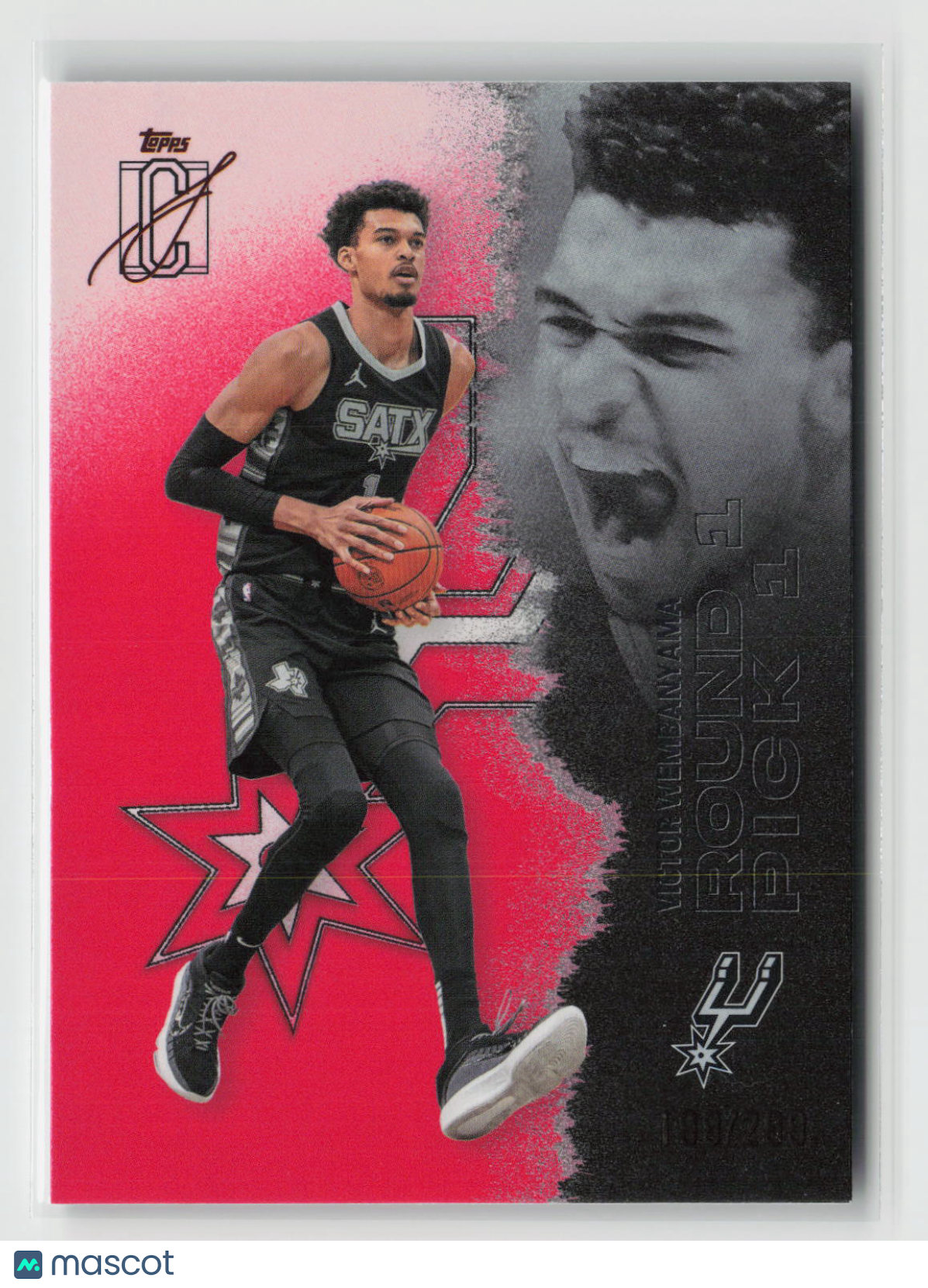 Victor Wembanyama 2025-26 Topps Signature Class Coral #55 199/299