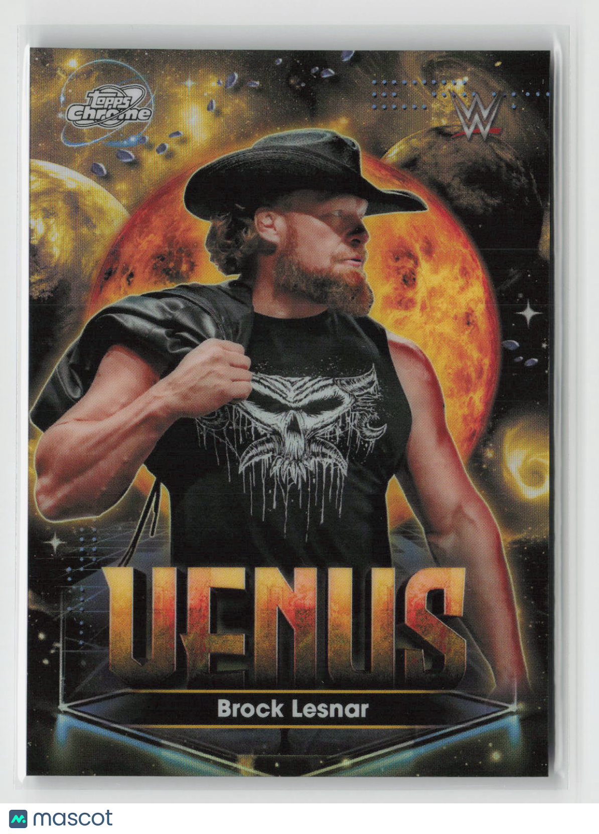 Brock Lesnar 2026 Topps Chrome Cosmic WWE Planetary Pursuit Venus #PPV-11
