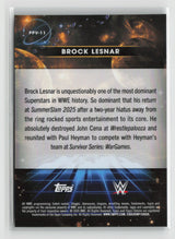 Brock Lesnar 2026 Topps Chrome Cosmic WWE Planetary Pursuit Venus #PPV-11