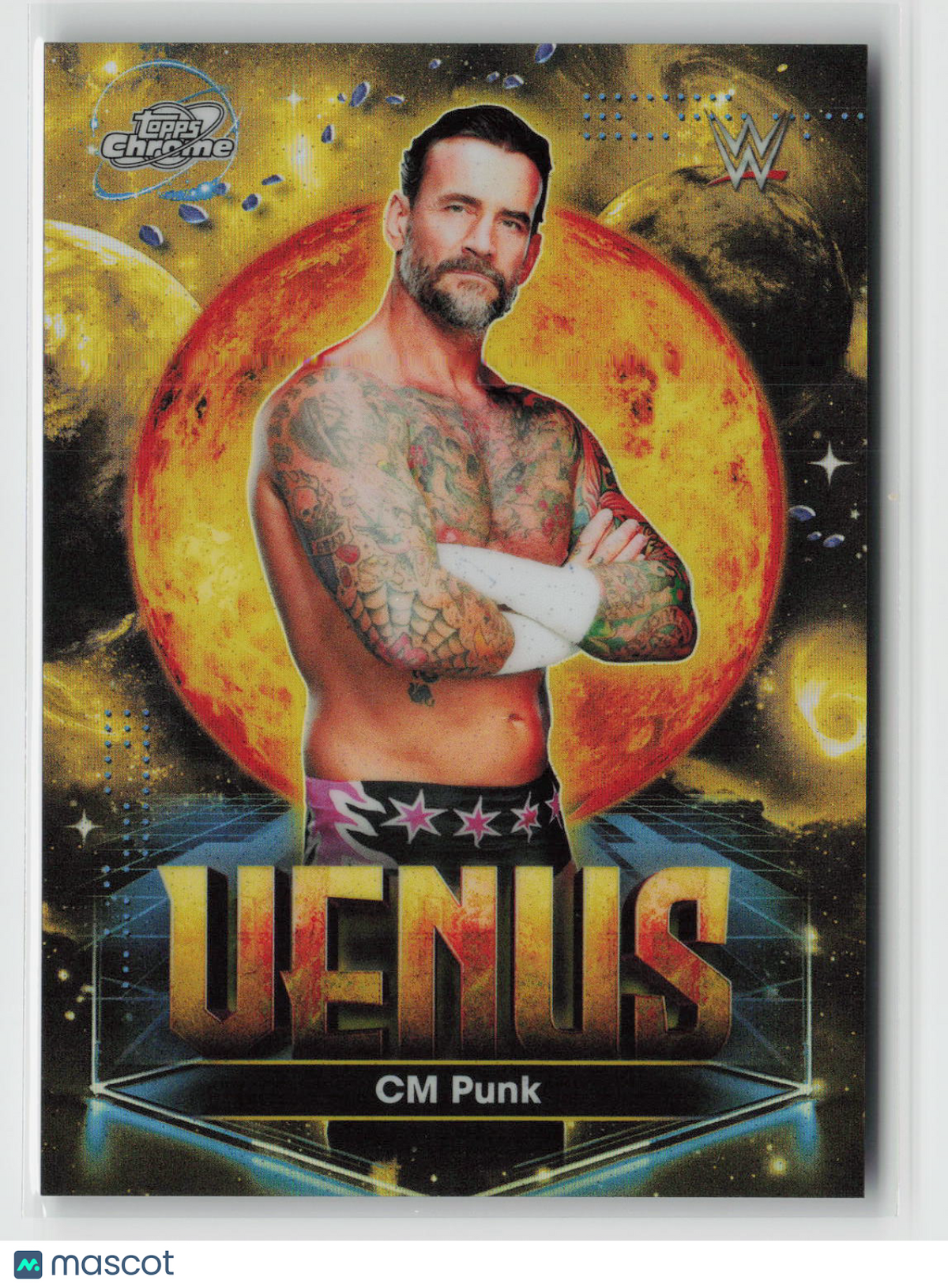 CM Punk 2026 Topps Chrome Cosmic WWE Planetary Pursuit Venus #PPV-4