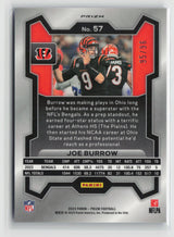 Joe Burrow 2023 Panini Prizm Blue Sparkle #57 95/96